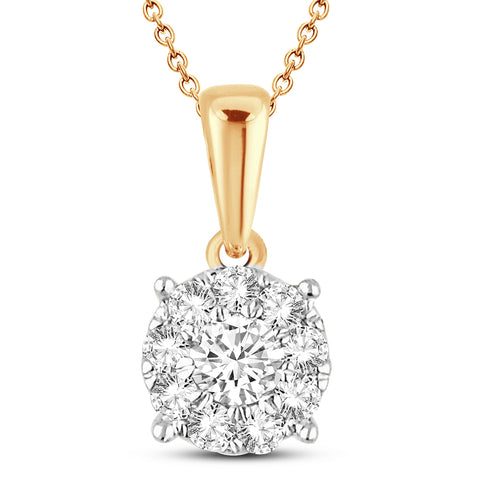 14k 0.25ct Diamond Pendant