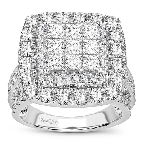 14K 4.00CT Diamond bridal ring