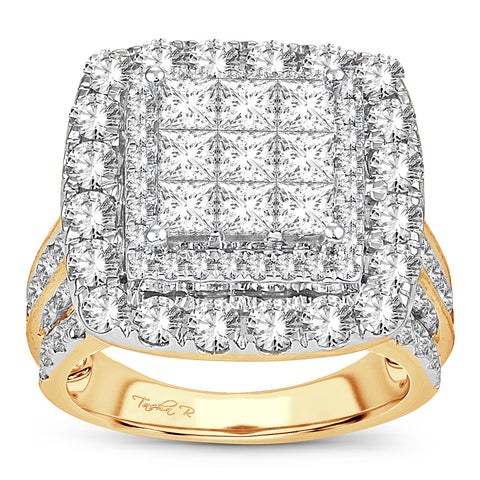 14K 4.00CT Diamond bridal ring