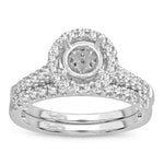 14K 0.82CT Diamond semi-mount ring