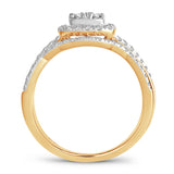 14K 0.55CT Diamond bridal set