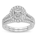 14K 1.00CT Diamond bridal set