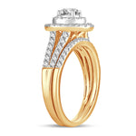 14K 1.00CT Diamond bridal set