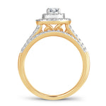 14K 1.00CT Diamond bridal set