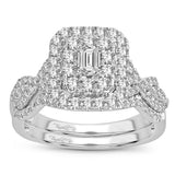 14K 1.00CT Diamond bridal set