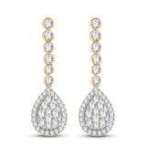 14K 3.01CT Diamond Earrings