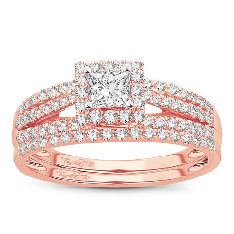 14K  1.00CT  DIAMOND  BRIDAL  RING