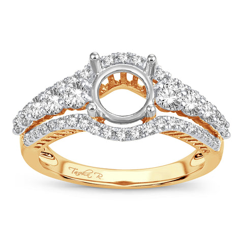 14K  0.90CT Diamond RING GUARD