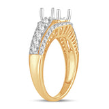 14K  0.90CT Diamond RING GUARD